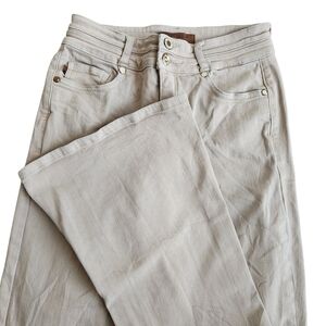 Judy Blue High Waist Tummy Control Flare Jeans Women's 5/27 Beige Y2K Preppy